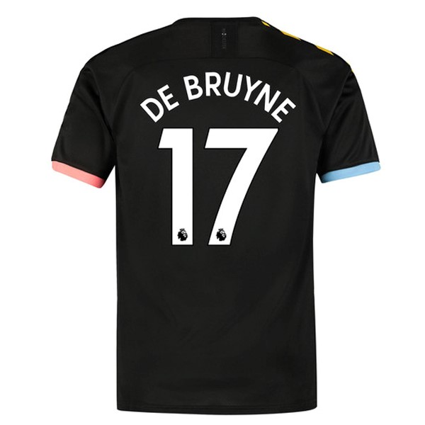 Camiseta Manchester City NO.17 De Bruyne 2ª 2019/20 Negro